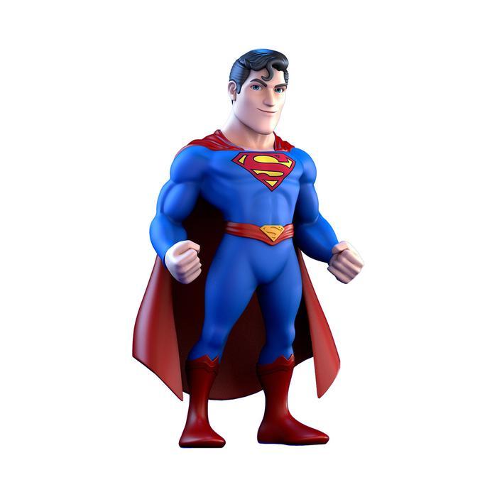 MERAH Minix DC Figura Superman 12 cm-Azul/Vermelho Personagem Em Miniatura Coleção De Brinquedos Colecionável Pequena Es