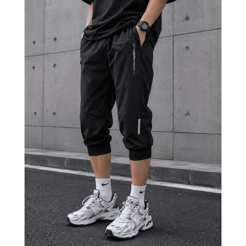 3/4 Abaixo Do Joelho Calça JOGGER Borracha Esportes Corrida Ginástica FITNESS JOGGING PADEL Homem Mulher