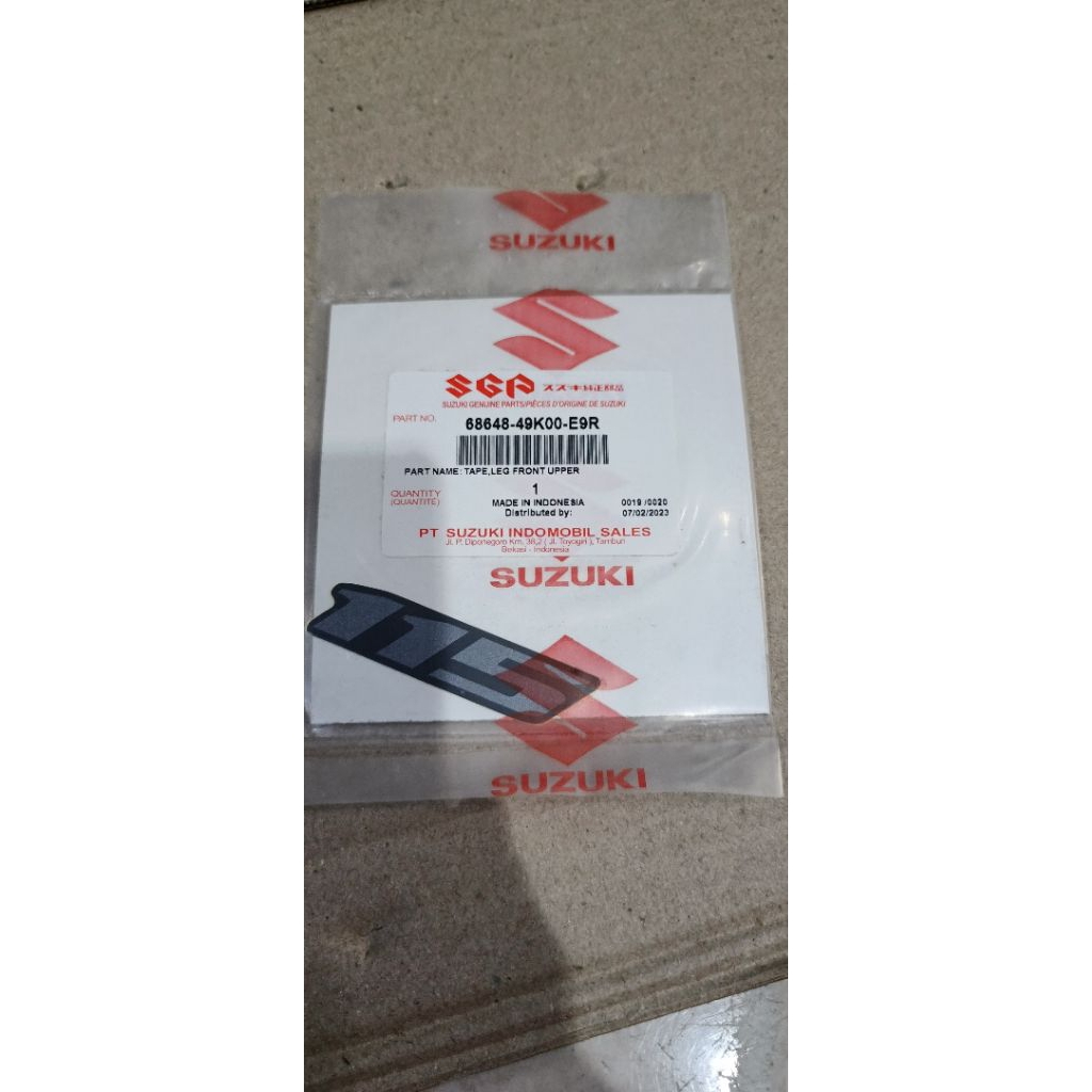 Adesivo Ou Etiqueta Do Escudo Dianteiro Suzuki Nex2 115