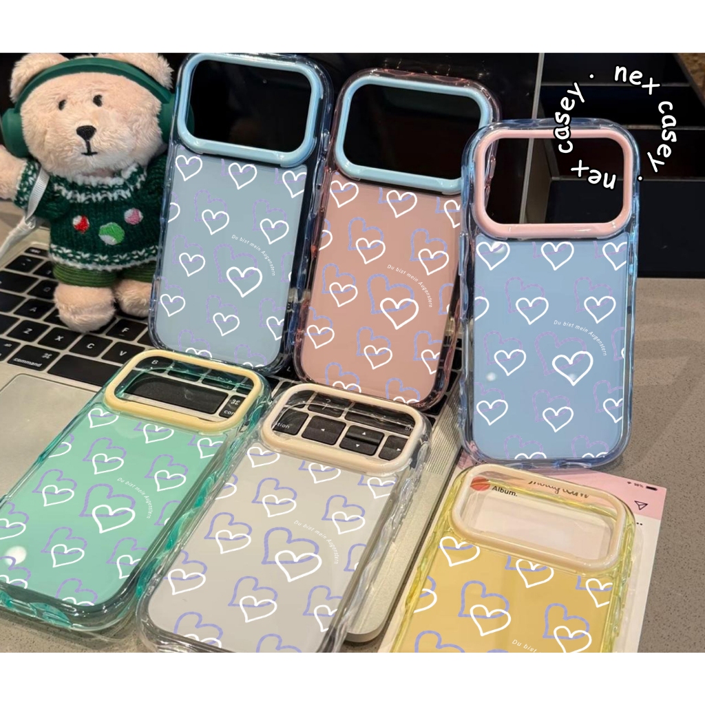 2 Em 1 Cores MACARON Caso Eterno AMOR Para SAMSUNG A02 A02S A03 CORE A03S A04 A04E A05 A05S A06 A07 A10 A10S A11 A12 A13