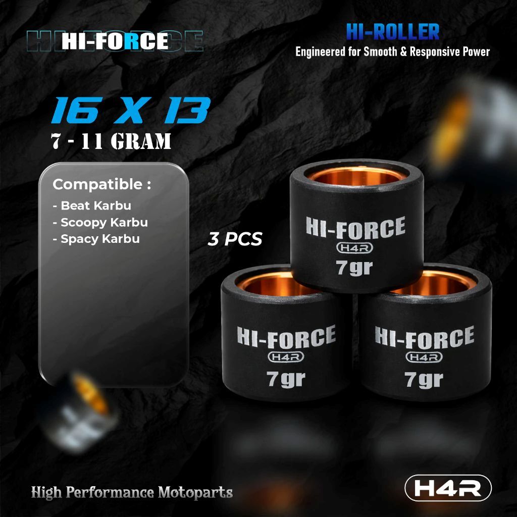 Rolo De Alta Força H4R 16X13 713 GRAM BEAT Carbono SCOOPY ORIGINAL H4R