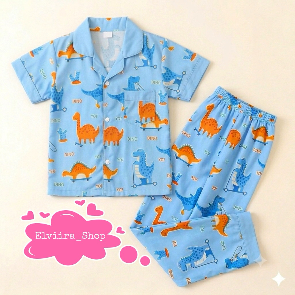Conjunto De Pijama De Dinossauro Para Crianças De 1 A 10 Anos , Motivos Mais Recentes E V…