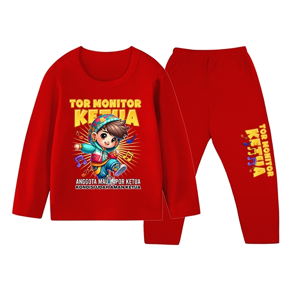 Tor Monitor Head Kids Pijama Conjunto Confortável Durável 1-10 Anos 472