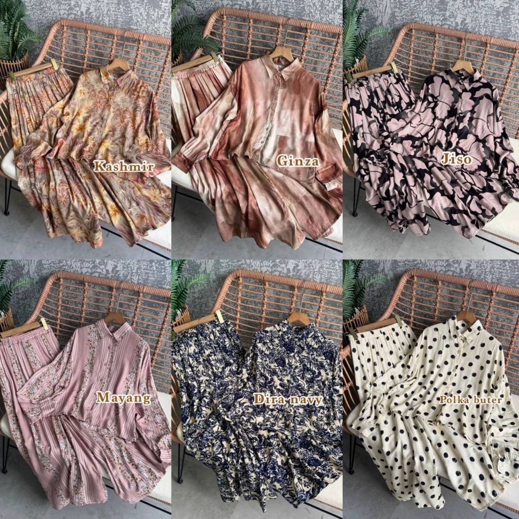 Novo Conjunto KELA PALAZO AMBRIELLA Calças (culottes Largos) VIRAL SEMI JUMBO RAYON CROP Mais Terno Feminino De Corrente