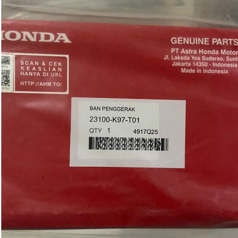 Pneu De Acionamento Por Correia V Somente Honda Pcx 150 Adv 150 23100 K97 T01