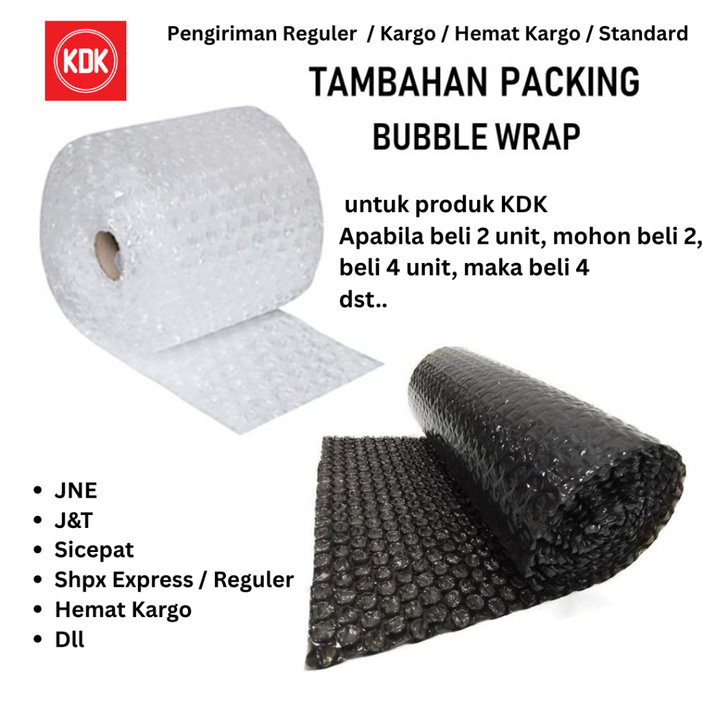 Embalagem Adicional (Plástico Bolha) Exaustor De Produtos KDK