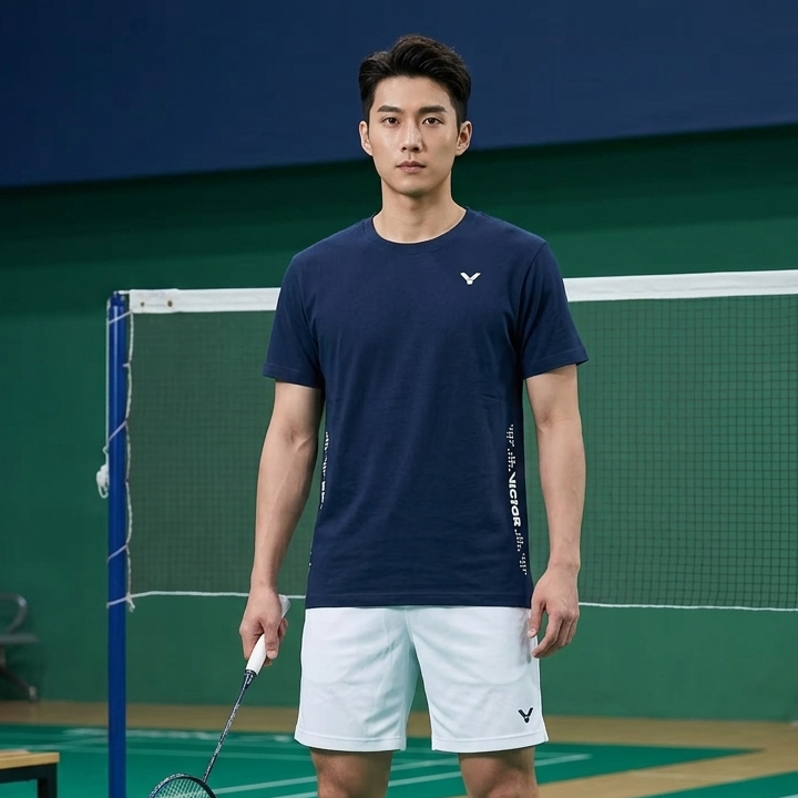 KATUN VKTRv6 NAVY Cotton Badminton , Futsal , Voleibol , Camiseta Esportiva De Corrida – Legal E Confortável De Usar