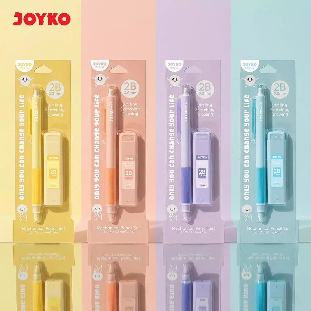 Conjunto De Lápis Mecânico JOYKO MPS-59 0.5 mm Com Grafite Extra
