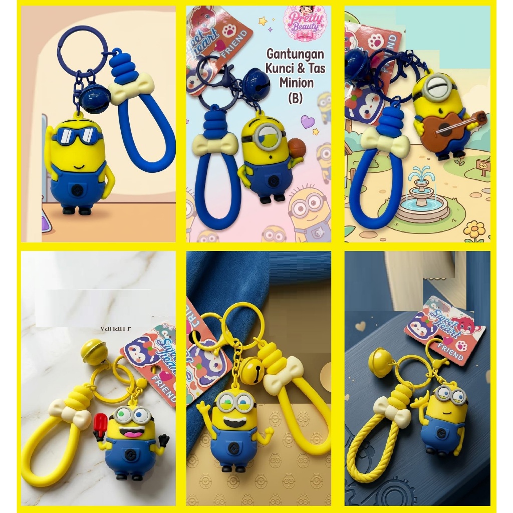 Chaveiro GANTUNGAN KEY/MINION Amarelo/CARACTER Pendurado Uma Agência De Escritório Para/Armazém Escolar Casa Carro Motoc