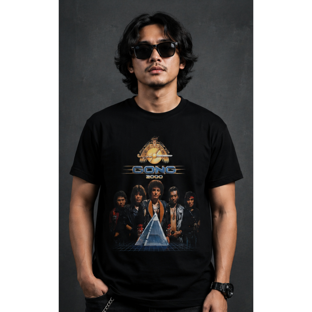 Camiseta Kaos Deus Abençoe gong 2000 Construção premium GD01