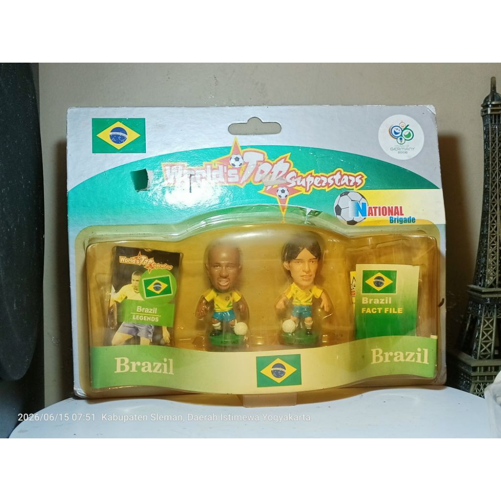 Figura De Ação Jogador De Futebol kak E adriani Brigada Nacional superstars Do Mundo Brasil fifa Copa 2006 Alemanha Rara
