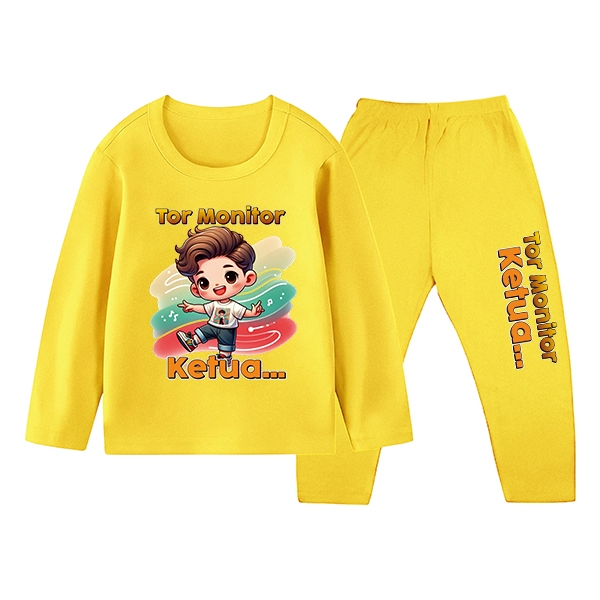 Tor Monitor Head Kids Pijama Conjunto Confortável Durável 1-10 Anos 455