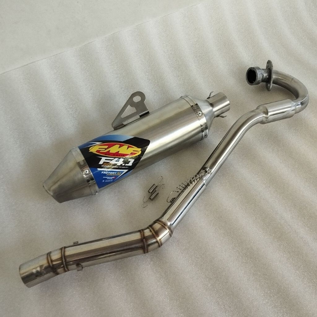 escape De Corrida fmf F4 1 Conjunto Para Crf150 Klx150 Xr150 Xr200 Xtz125 Msx Ksr110 bros nxr160 nxr150 d Restor150 Tubo