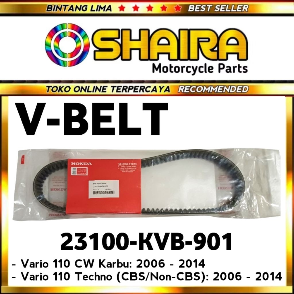 Correia De VAN VARIO 110 Carburador/TECHNO CBS/V HONDA BELT KVB VANBELT
