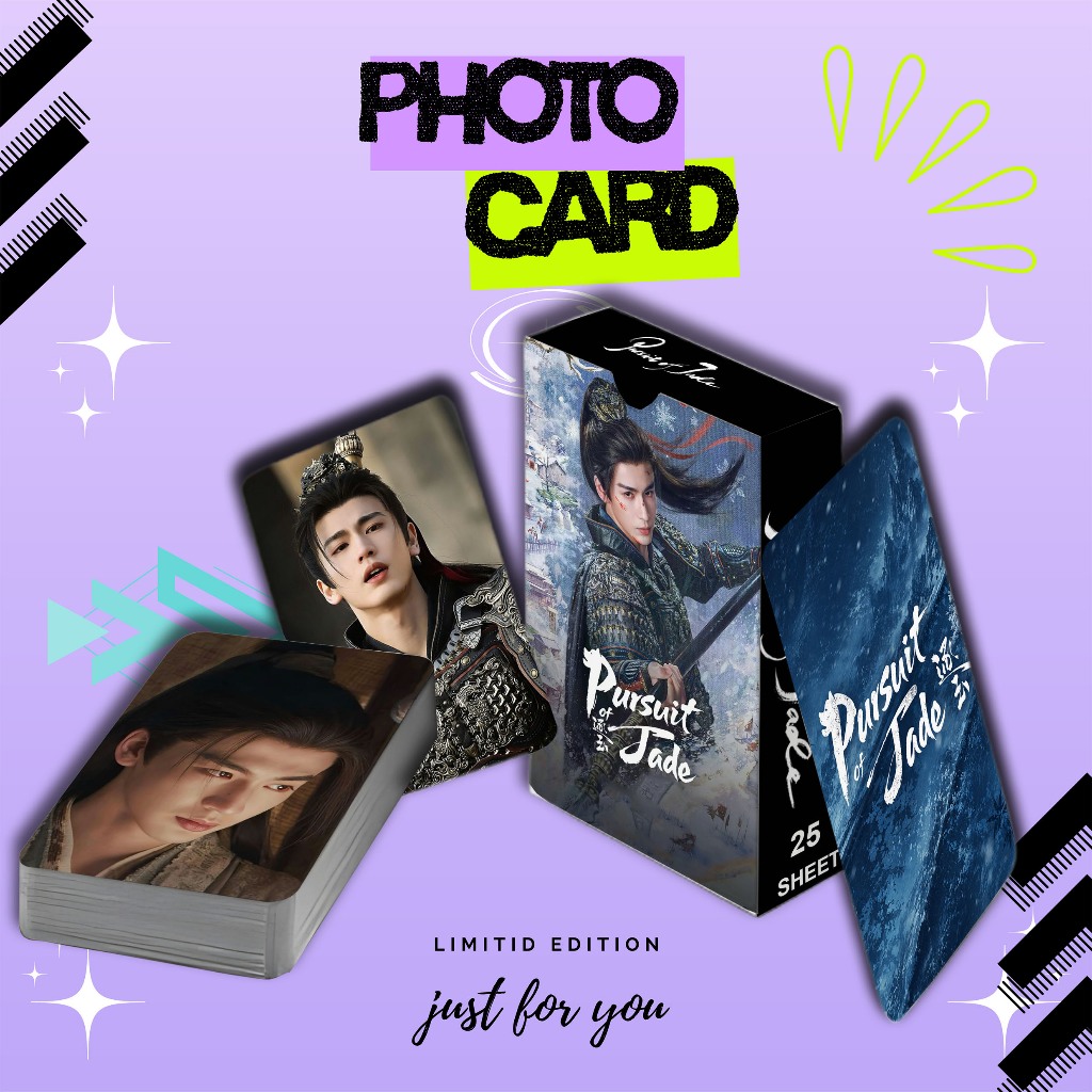 Mais Novo Conjunto De Cartões De Fotos ZHANG LINGHE DRAMA PURSUIT De JADE PREMIUM É 25 Folhas Caixa Gratuita