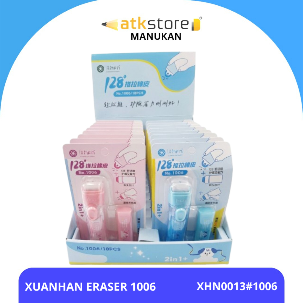 Xuanhan Eraser 1006 Mecânico Borracha Slide 2 Em 1 Conjunto De Limpador De Rolo Recarga XHN0013 | Pó Enghapus Sliping Ce