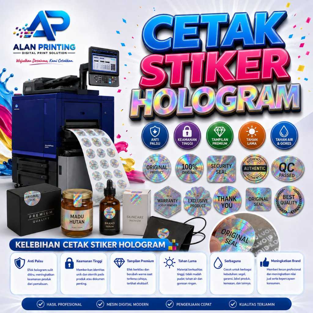 Adesivos De Holograma De Impressão AP DESIGN Gratuito A3 + Personalizados Já Cortados E Imprimir Etiquetas De Produtos À