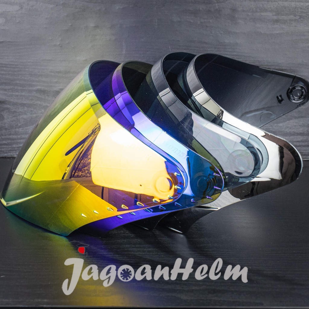 Viseira NORISK JPX NOVA X V2.0 | IRIDIUM Ir GLASS Versão 2 Após Mercado + RACHET