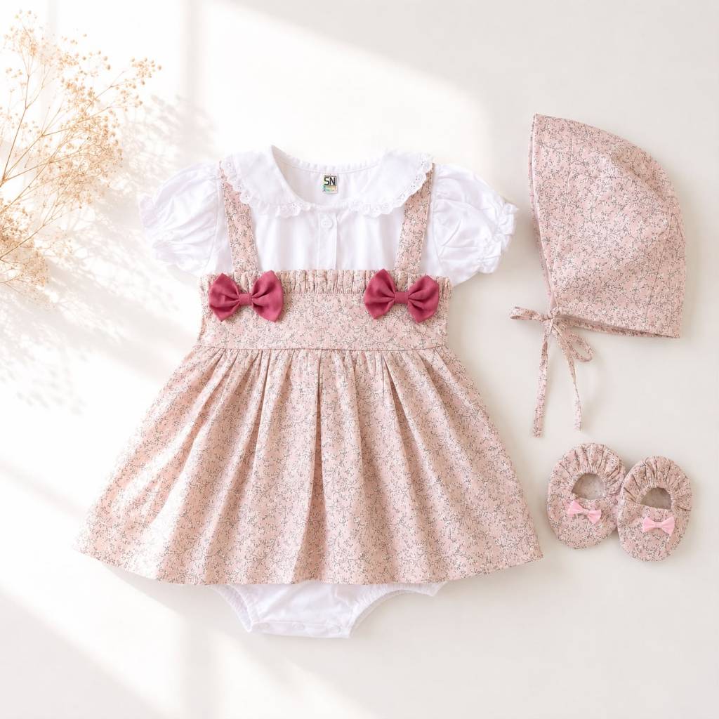 MAWAR Jumper Terno Flor Saia bandana Sapatos Ir Fofo Moda Bebê Menina ROSE COLLAR/CHEERFUL/MICHA CELLY alice VELVET LUNA