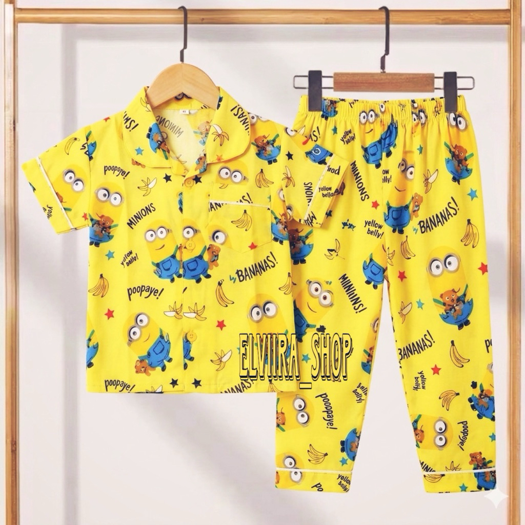 O Mais Recente Conjunto De Pijama Minion Viral Para Crianças De 1 A 10 Anos