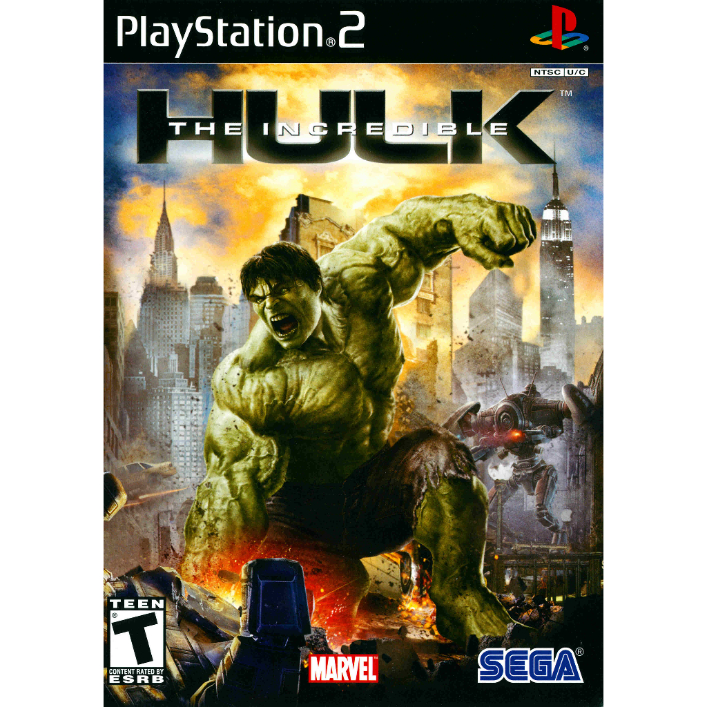 Cassete De Jogo PS2 DVD : O Incrível HULK