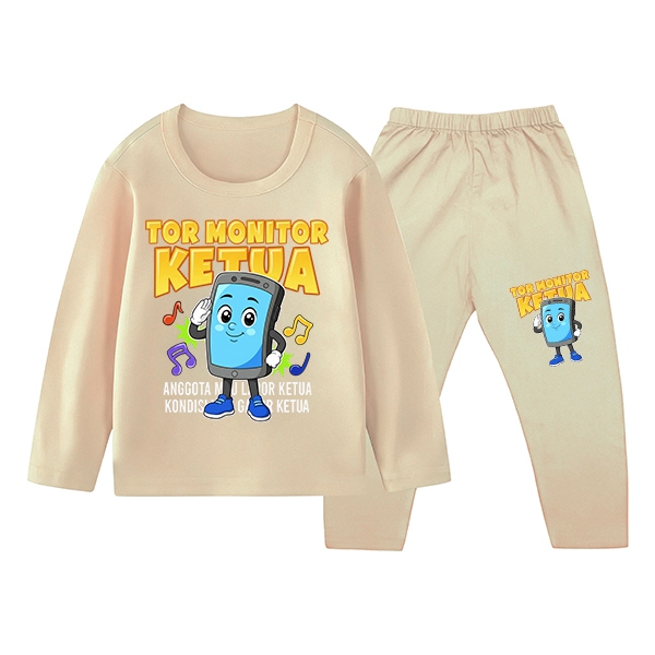 Tor Monitor Head Kids Pijama Conjunto Confortável Durável 1-10 Anos 459