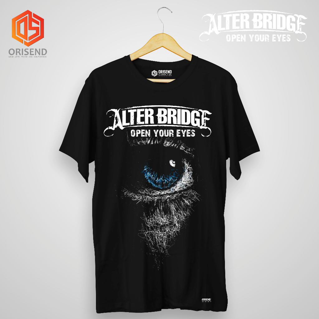 ORISEND Alter Bridge Abra Seus Olhos Banda Camiseta DTF Raster Algodão Penteado 24s Premium Rock Music Homens Mulheres D