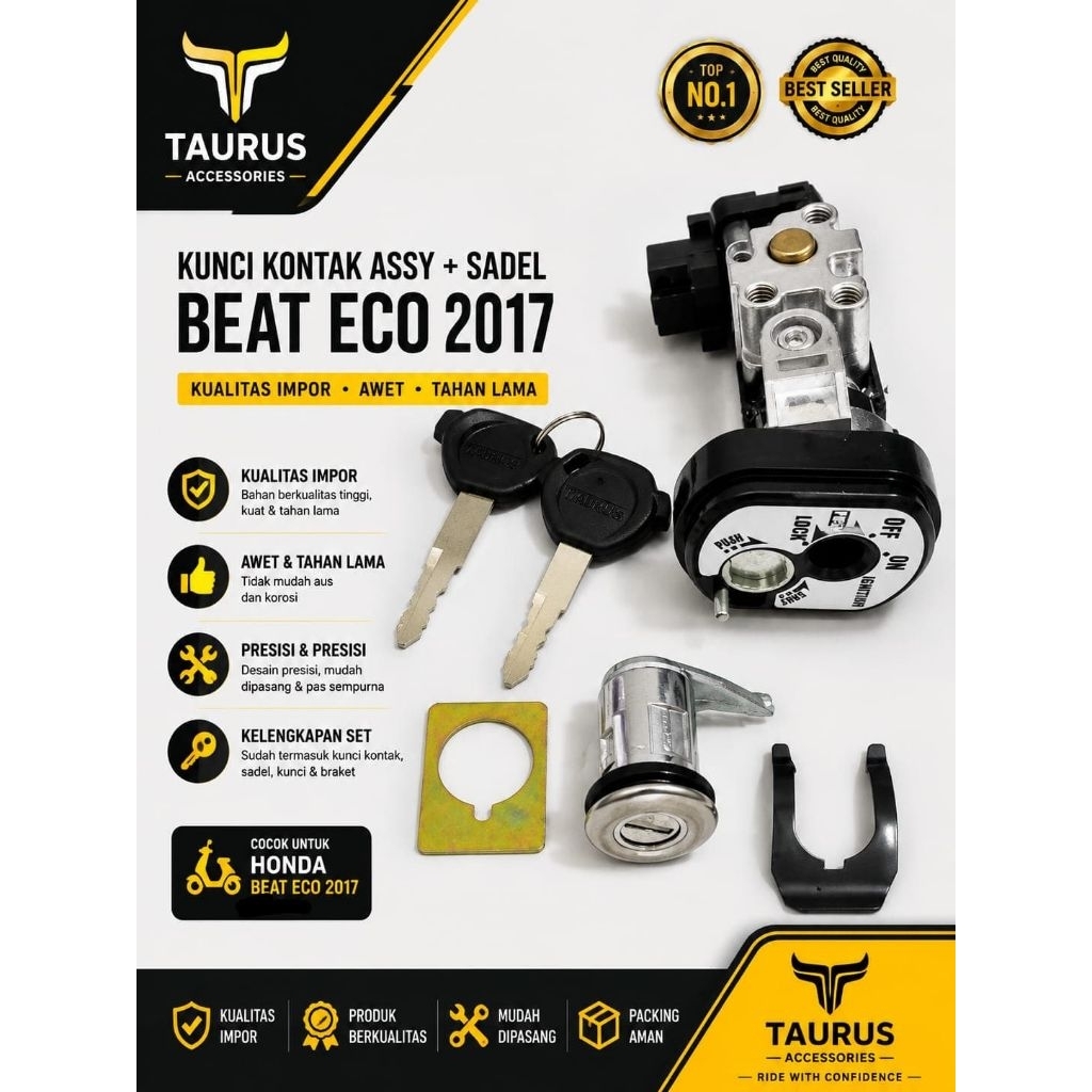 Conjunto De Chaves De Ignição Batida esp beat fi Eco 2016-2017-2018-2019 street/pop plus Chave Completa Do Banco Traseir