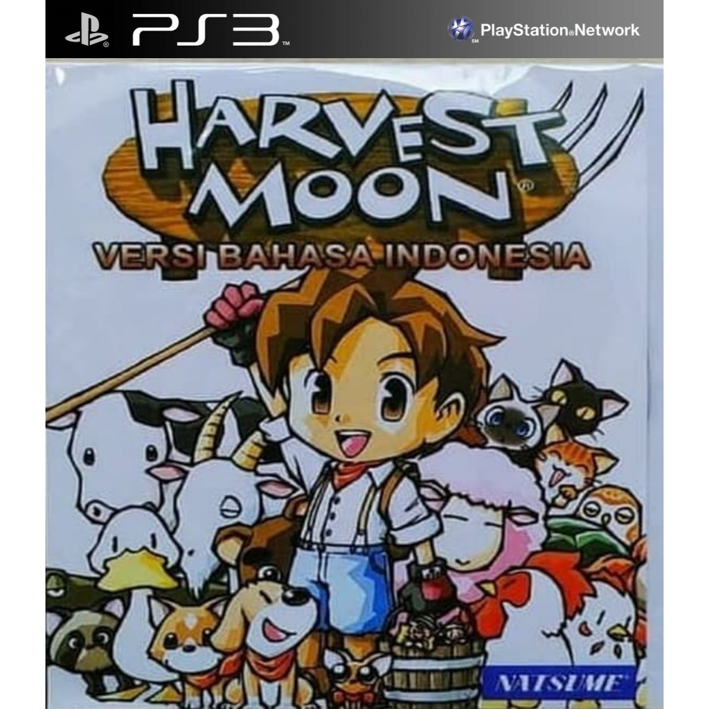 PS3 PKG HARVEST MOON Jogo Cassete Versão Indonésia