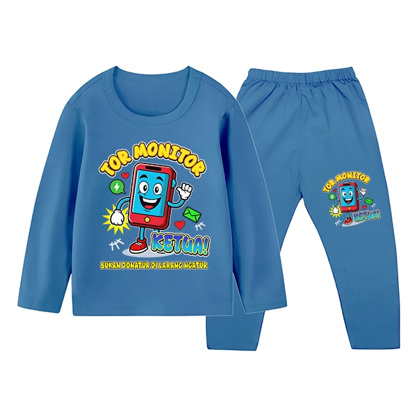 Tor Monitor Head Kids Pijama Conjunto Confortável Durável 1-10 Anos 458