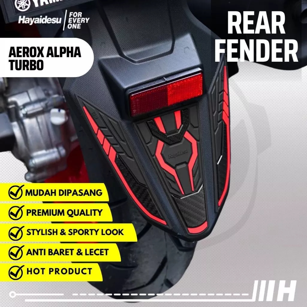 FENDER Hayaidesu Yamaha AEROX ALPHA (Padrão/Cyber City/Turbo) Protetor De Corpo Capa Do Pára-Lama Traseiro