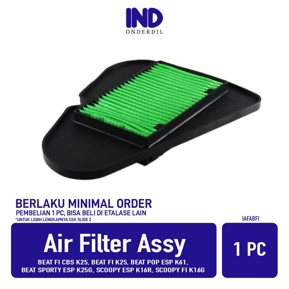 Conjunto De Filtro De Ar Por Atacado Beat FI Old Early Sporty eSP K25 Street K81 Pop & Scoopy K16 Espuma