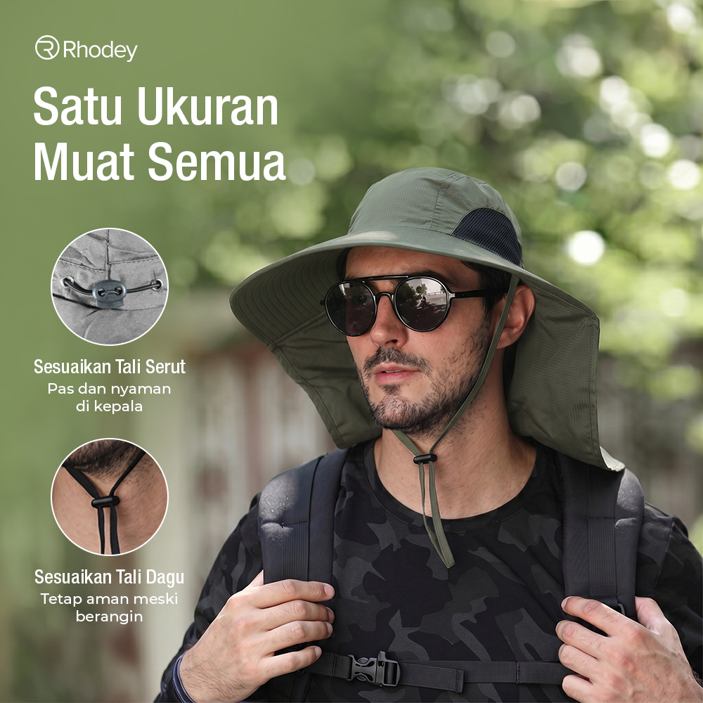 Chapéu Boonie De Selva Ao Ar Livre Anti-UV De Nylon-YL-A10