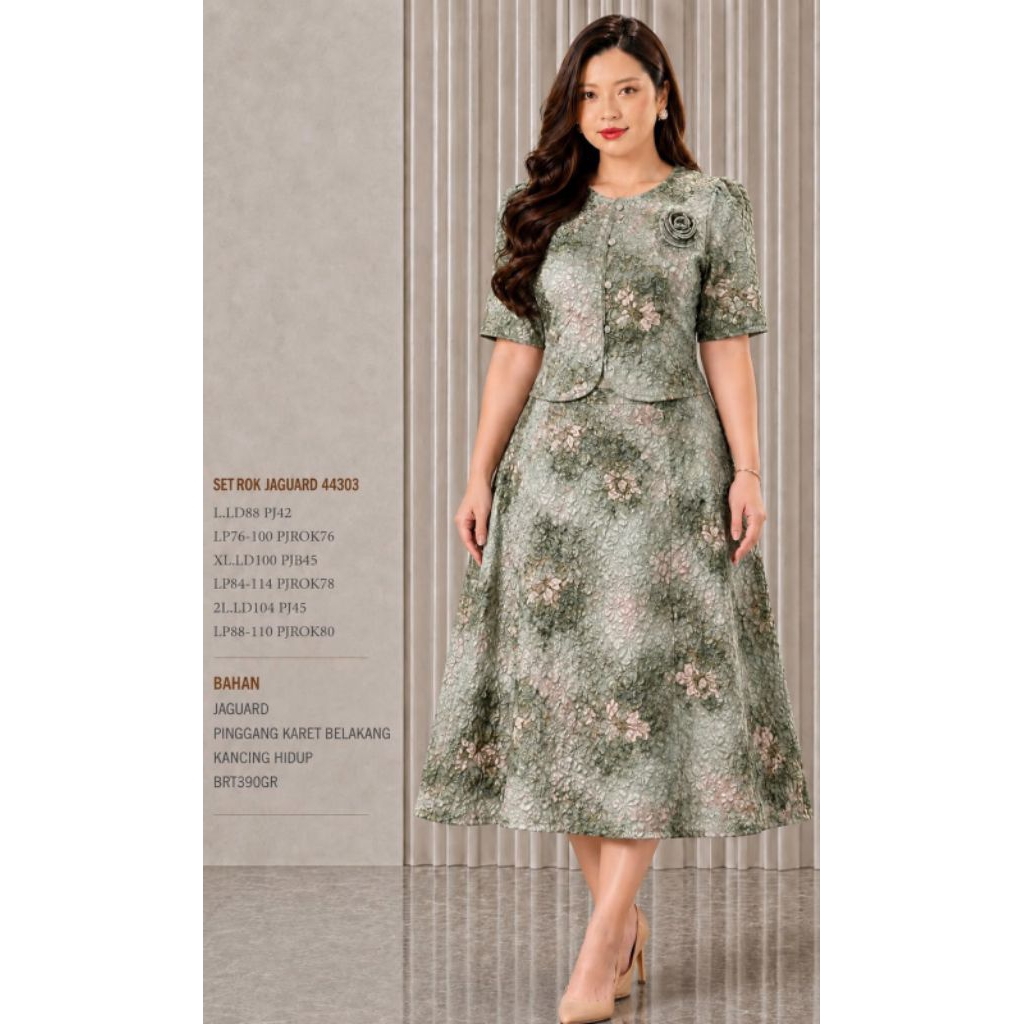 KATUN KD44303 Elegante Conjunto De Saia De Algodão JAGUARD REAL PICT