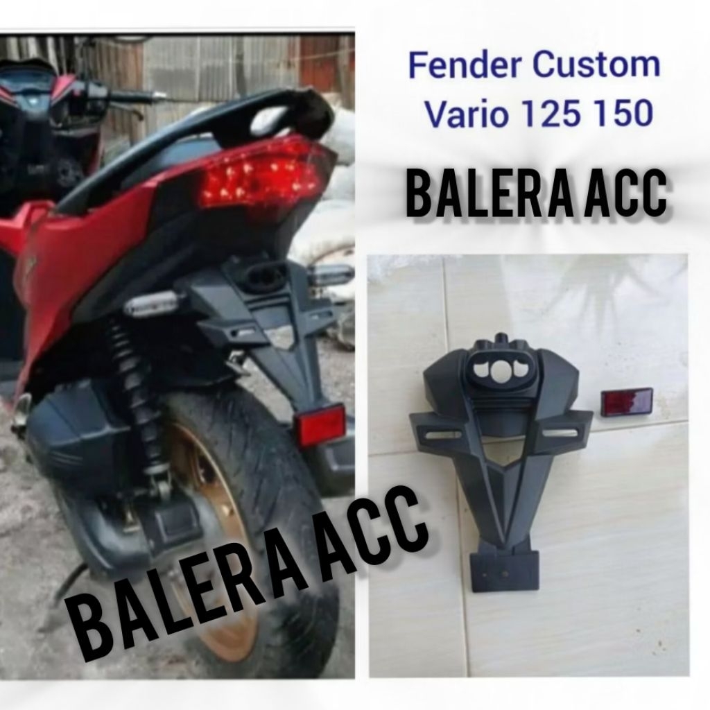 fender Pára-Choque Traseiro Personalizado Para Honda Vario 125 150 2018-2026