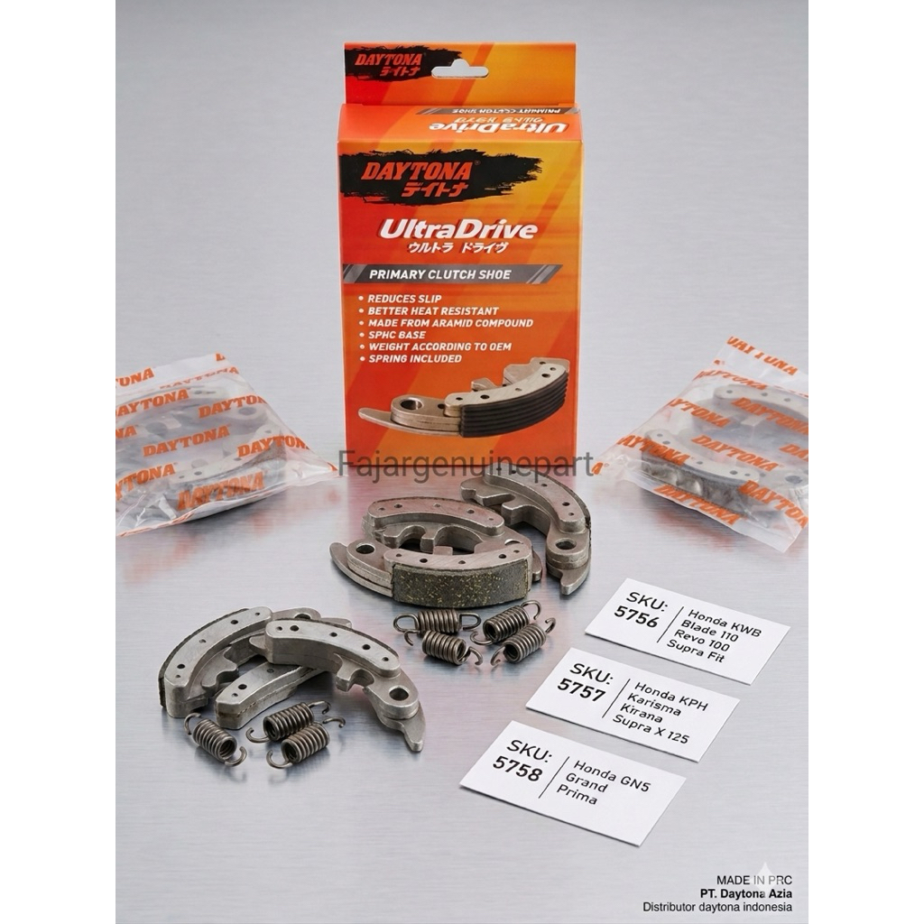 Embreagem Dupla Daytona UltraDrive Carbon Kevlar-Honda Blade 112 , Revo Absolute , 100 , Legenda , Karisma , Supra X 125