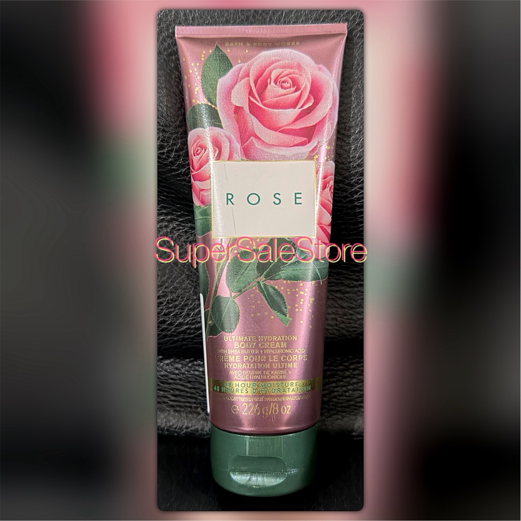 BBW Bath & Body Works Rose Ultimate Hydration Creme Corporal 226gr 226 gr Banho E Em Tamanho Completo