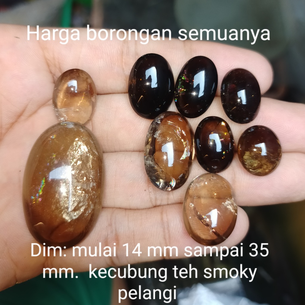 ORIGINAL RAINBOW SMOKY TEA Ametista Venda Por Atacado Verificar Outras Pedras Iêmen Fogo wulung Opala bacan permata kali