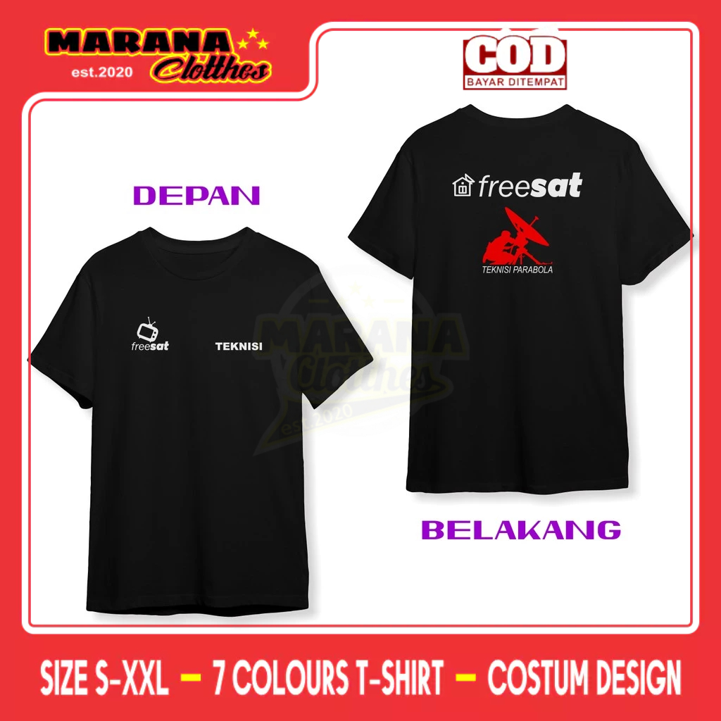 Camiseta Freesat Técnico Satélite DB Distro