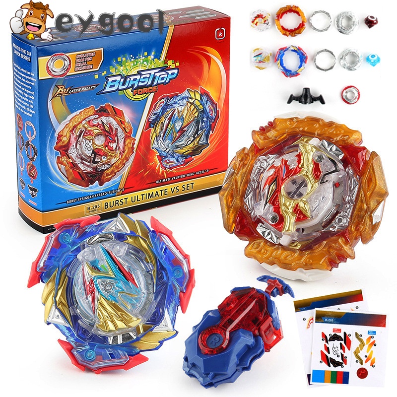Flame B-205 Spinning beys Spriggan Ultimate Valkryrie Com Gear VS Conjunto De Brinquedos Para Crianças