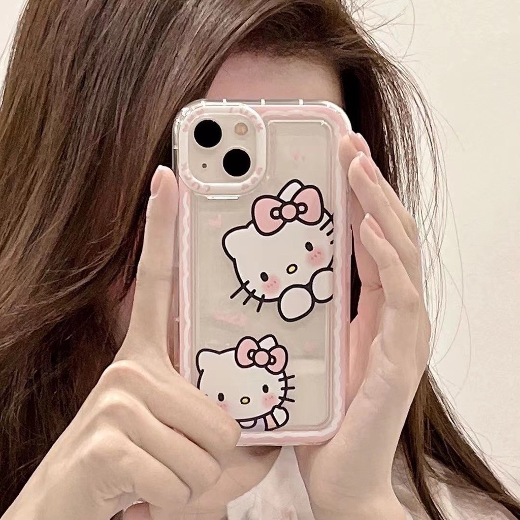 Novo Hello Kitty Avatar Apple 15promax /14 Caixa telefônica 12 /11 Tudo incluído xs /xr Soft 7 /8plus Fêmea
