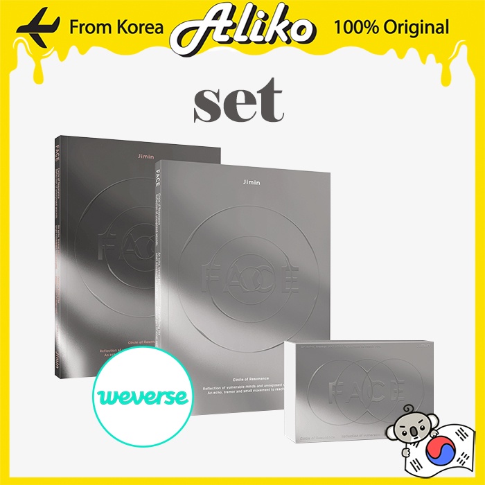 [BTS] Jimin 1st Album 'Face' 'Photobook + Weverse Albums Ver' SET (3