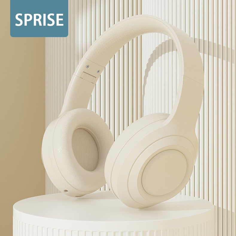 SPRISE Fone de Ouvido Sem Fio Bluetooth Premium Colorido Headphone Dobrável Headset Gaming Com Microfone