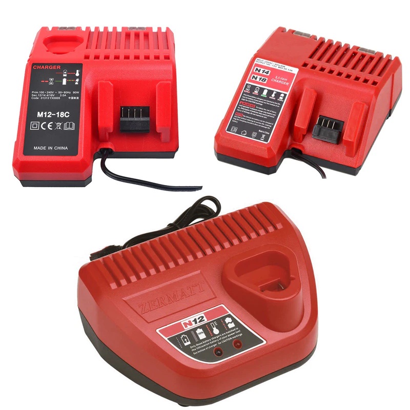 Carregador de bateria de lítio M12-18C para milwaukee 12v 18v bateria de lítio, carregador de bateria para milwaukee