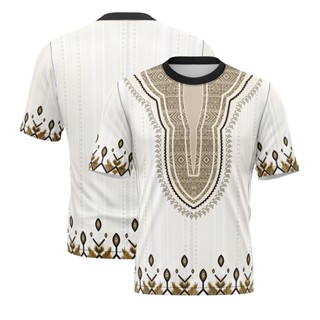 Camiseta De Verão Casual Impresso Em 3D Islâmica Casal Roupa Masculina Feminina África Dashiki Tribal Estilo Tracksuit Jersey