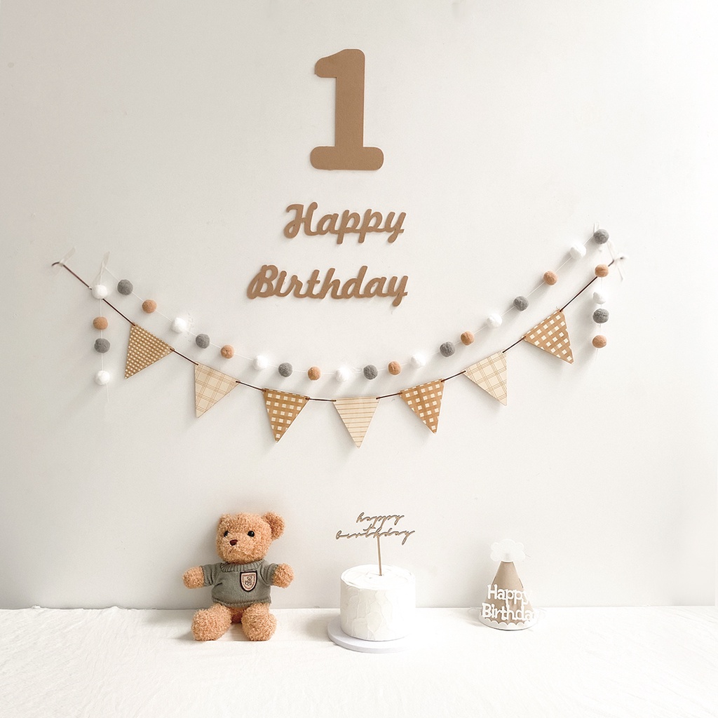 Conjunto De Banner Festa De Aniversário Infantil Decoração De Fotos De Bebê Feliz Suprimentos em Oferta na Shopee