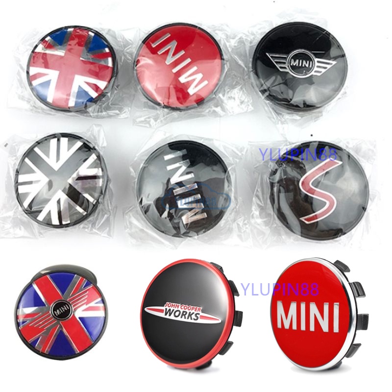 4ps 54 56mm Capa Do Centro Da Roda Carro Tampa Cubo Aro De Para BMW MINI R50 R52 R53 R55 R57 F55 F56 F60 Mini Roadster