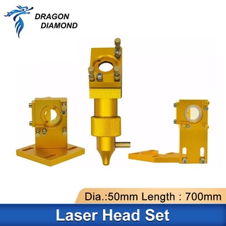 Drangon Diamond K40 Series Co2 Laser Head Set Lente Dia . 12/18/20mm FL 50.8mm Espelhos 20mm Para 2030 4060 DIY Máquina