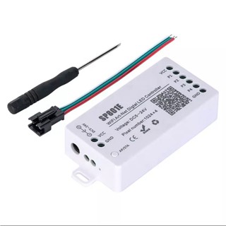 Xnbada SP801E Wifi Art-Net Magia LED Controlador Módulo De Painel Matriz WS2811 WS2812B Tira De Luz Controle Sem Fio iOS Android DC5-24V em Oferta na Shopee