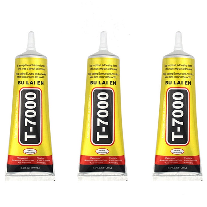 A Marca Original T7000 T-7000 Cola De Borracha Rápida Tela Telefônica Digitalizador Preta